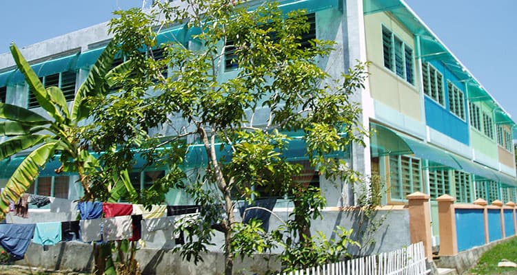 The school with a fresh coat of paint