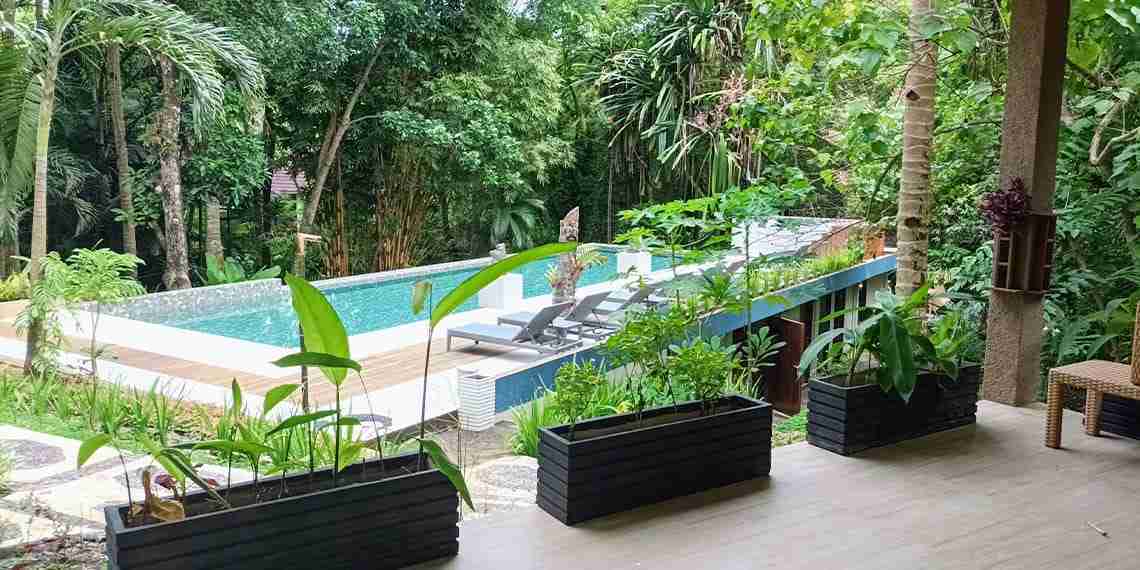 Thalassa Manado view on pool